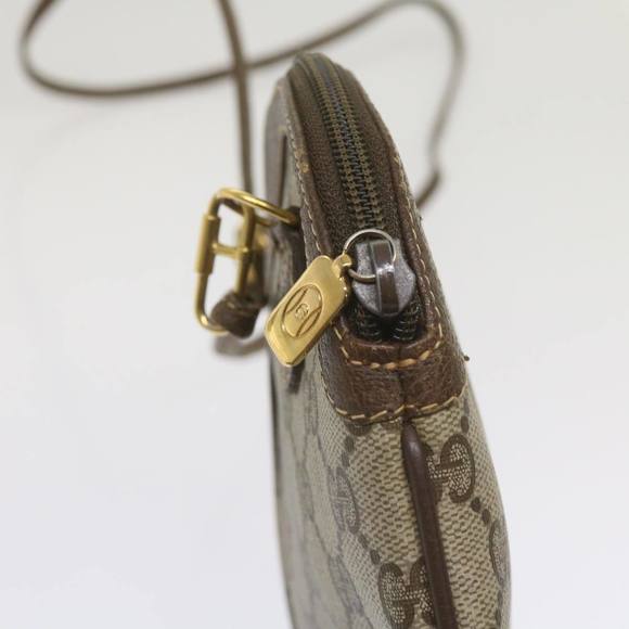 GUCCI GG Canvas Web Sherry Line Shoulder Bag Red Beige 904 02 047 Auth yk10868 - Picture 8 of 16